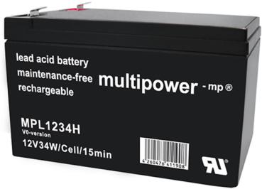 multipower AGM Bleiakkumulator MPL1234H V0  12V 8,5Ah